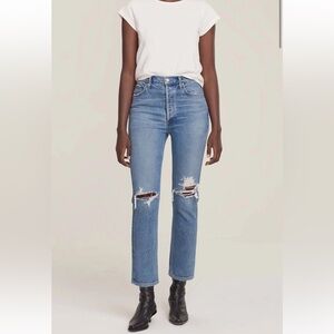 Agolde - RILEY HIGH RISE STRAIGHT CROP size 28
